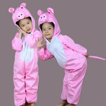 Load image into Gallery viewer, Children Kids Animal Costumes Dinosaur Tiger Horse Pig Elephant Cow Wolf fox rabbit Cosplay Halloween Gift Animals Jumpsuit