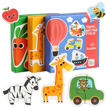 Load image into Gallery viewer, Children Large Matching Puzzle Games Early Learning Card My First Jigsaw Puzzle Toys For Children Kids Educational Toys Gift Boy