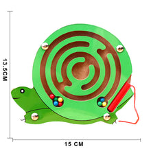 Load image into Gallery viewer, Children Magnetic Maze Toy Wooden Puzzle Game Toy Kids Early Educational Brain Teaser Wooden Toy Intellectual Jigsaw Board