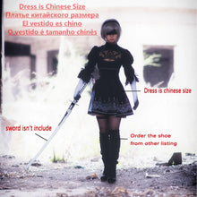 Load image into Gallery viewer, Nier Automata Yorha 2B Cosplay Suit Anime Women Outfit Disguise Costume Set Fancy Halloween Girls Party Black Dress