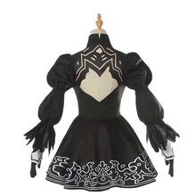 Load image into Gallery viewer, Nier Automata Yorha 2B Cosplay Suit Women Outfit Disguise Costume Set Fancy Halloween Girls Party Black Dress