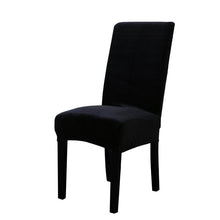 Load image into Gallery viewer, Plush Thick Chair Cover Washable Elastic Winter Warm Velvet Chair Protector Case Kitchen Restaurant housse de chaise