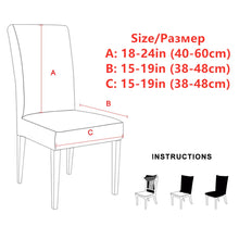 Load image into Gallery viewer, Plush Thick Chair Cover Washable Elastic Winter Warm Velvet Chair Protector Case Kitchen Restaurant housse de chaise