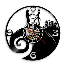 Load image into Gallery viewer, Christmas Characters Silent Movement Vinyl Record Wall Art Clock Pumpkin Forest Town Room Decor Watch Exclusive Christmas Gift