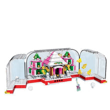 Load image into Gallery viewer, Christmas City Street View Train Building Blocks Christmas Winter Village Merry House Claus Bricks Toys Kids Christmas Gifts