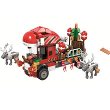 Load image into Gallery viewer, Christmas City Street View Train Building Blocks Christmas Winter Village Merry House Claus Bricks Toys Kids Christmas Gifts