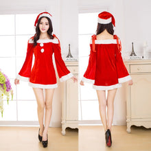 Load image into Gallery viewer, Christmas Dress Sexy Women Santa Claus Costume Fancy Dress Sexy Cosplay Costume Party Dress Red Velvet Dresses