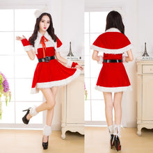 Load image into Gallery viewer, Christmas Dress Sexy Women Santa Claus Costume Fancy Dress Sexy Cosplay Costume Party Dress Red Velvet Dresses