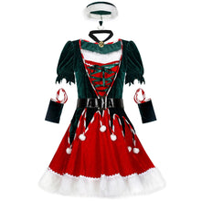 Load image into Gallery viewer, Christmas Green Elf Costume Adult Women's Christmas Party Cosplay Christmas Tree Costume