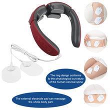 Load image into Gallery viewer, CkeyiN Electric Low Frequency Shoulder Neck Massager TENS Pulse Smart Timing Relax Massage Physiotherapy Machine Relieve Fatigue