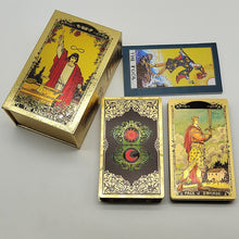 Load image into Gallery viewer, Classical Gold Foil Waterproof Tarot Cards With Megnet Box As Special Gift