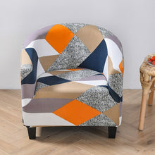 Load image into Gallery viewer, Club Chair Slipcover Stretch Armchair Covers Printed Tub Chair Cover Sofa Cover Spandex Couch Covers for Bar Counter Living Room