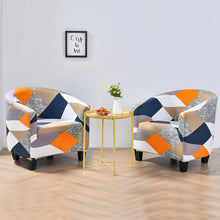 Load image into Gallery viewer, Club Chair Slipcover Stretch Armchair Covers Printed Tub Chair Cover Sofa Cover Spandex Couch Covers for Bar Counter Living Room