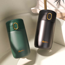 Load image into Gallery viewer, Coffee Thermal Mug 304 Stainless Steel Vacuum Thermos Cold Drink Hot Drink Small-capacity Portable Bouncing Cup Lid Thermo Cup