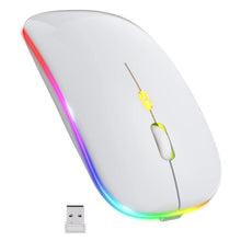 Load image into Gallery viewer, Colorful Backlit Silent Mute Mosue Rechargeable Wireless Mouse Computer Accessories for Home /Office / Games