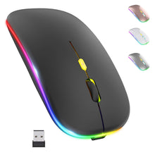 Load image into Gallery viewer, Colorful Backlit Silent Mute Mosue Rechargeable Wireless Mouse Computer Accessories for Home /Office / Games