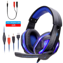 Load image into Gallery viewer, Wired Headphones With Microphone Headset gamer PC Headphone Headband Stereo Game Earphone For PS4/XBOX/Phone