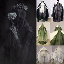 Load image into Gallery viewer, Cool Unisex Mantle Hooded Cloak Coat Wicca Robe Medieval Cape Shawl Halloween Party Witch Wizard Cosplay Costumes Women