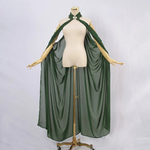 Load image into Gallery viewer, Cool Unisex Mantle Hooded Cloak Coat Wicca Robe Medieval Cape Shawl Halloween Party Witch Wizard Cosplay Costumes Women