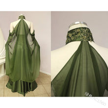 Load image into Gallery viewer, Unisex Mantle Hooded Cloak Coat Wicca Robe Medieval Cape Shawl Halloween Party Witch Wizard Cosplay Costumes Women