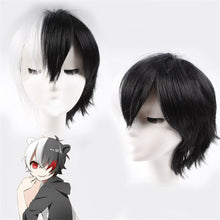 Load image into Gallery viewer, Cos Gift Dangan Ronpa Monokuma Women Long White Black Wig Danganronpa: Trigger Happy Havoc Cosplay Long Wig Hair Syntheti
