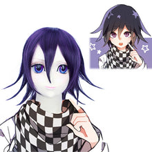 Load image into Gallery viewer, Cos Gift Dangan Ronpa Monokuma Women Long White Black Wig Danganronpa: Trigger Happy Havoc Cosplay Long Wig Hair Syntheti