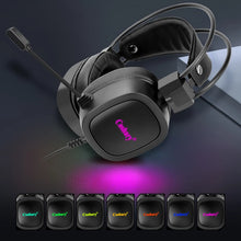 Load image into Gallery viewer, Gaming Headset 7.1 Virtual 3.5mm Wired Earphones RGB Light Game Headphones Noise Cancelling with Microphone for Laptop PS4 Gamer