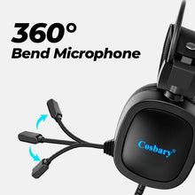 Load image into Gallery viewer, Gaming Headset 7.1 Virtual 3.5mm Wired Earphones RGB Light Game Headphones Noise Cancelling with Microphone for Laptop PS4 Gamer