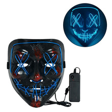 Load image into Gallery viewer, Cosmask Halloween Neon Mask Led Mask Masque Masquerade Party Masks Light Glow In The Dark Funny Masks Cosplay Costume Supplies