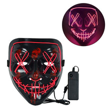Load image into Gallery viewer, Cosmask Halloween Neon Mask Led Mask Masque Masquerade Party Masks Light Glow In The Dark Funny Masks Cosplay Costume Supplies