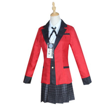 Load image into Gallery viewer, Cosplay Costumes Kakegurui Yumeko Jabami Yomotsuki Runa Japanese School Girls Uniform Full Set Jacket+Shirt+Skirt+Stockings+Tie