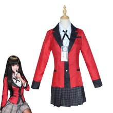 Load image into Gallery viewer, Cosplay Costumes Kakegurui Yumeko Jabami Yomotsuki Runa Japanese School Girls Uniform Full Set Jacket+Shirt+Skirt+Stockings+Tie