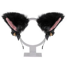 Load image into Gallery viewer, Cosplay Girl Plush Furry Cat Rabbit Ears Headband Cosplay Accessories for Girls Party Lolita Cosplay Cat Ears with Bell Headwear