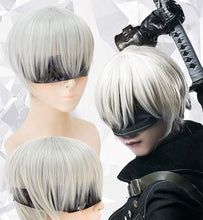 Load image into Gallery viewer, Cosplay Wig YoRHa No.2 Type B 2BYoRH 2A 9S 2B wig NieR:Automata Costume Play Wigs Costumes Hair +Wig Cap