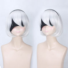 Load image into Gallery viewer, Cosplay Wig YoRHa No.2 Type B 2BYoRH 2A 9S 2B wig NieR:Automata Costume Play Wigs Costumes Hair +Wig Cap