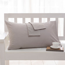 Load image into Gallery viewer, Cotton Pillowcase Solid Color Pillow Case Bedding Black Pillow Cover Envelope Custom Pillow Case Cover 40x60 40x70 50x70