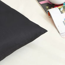 Load image into Gallery viewer, Cotton Pillowcase Solid Color Pillow Case Bedding Black Pillow Cover Envelope Custom Pillow Case Cover 40x60 40x70 50x70