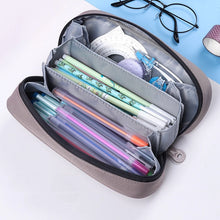 Load image into Gallery viewer, Pencil Case Creative Canvas Large Capacity School Pen Case Supplies