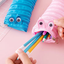 Load image into Gallery viewer, Pencil case Creative caterpillar zipper school Stationery storage bag cute Pen holder student pen case for kids