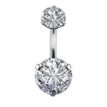 Load image into Gallery viewer, Crystal Belly Button Rings Navel Ring Zircon Drop Dangle Body Belly Piercing Jewelry for Women Beach Belly Navel Rings