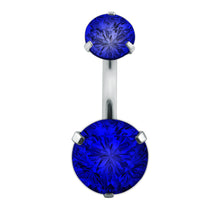 Load image into Gallery viewer, Crystal Belly Button Rings Navel Ring Zircon Drop Dangle Body Belly Piercing Jewelry for Women Beach Belly Navel Rings