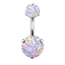 Load image into Gallery viewer, Crystal Belly Button Rings Navel Ring Zircon Drop Dangle Body Belly Piercing Jewelry for Women Beach Belly Navel Rings