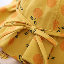 Load image into Gallery viewer, Cute Summer Baby Girl Bucket Hat Print Outdoor Bowknot Kids Girl Sun Hat Children Intant Toddler Panama Beach Cap