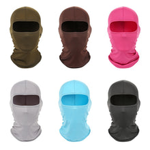 Load image into Gallery viewer, Cycling Balaclava Face Mask Lycra Soild Motorcycle Ski Face Hat Tactical Outdoor Sport Full Face Scarf Bicycle Cap For Men Women