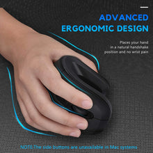 Load image into Gallery viewer, 2.4Ghz Dual Mode Wireless Vertical Ergonomic Mute Gaming Mice For 2 Devices Computer Laptop