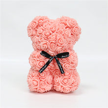 Load image into Gallery viewer, DIY 25 cm Teddy Rose Bear With Box Artificial PE Flower Bear Rose Valentine's Day For Girlfriend Women Wife Mother's Day Gifts