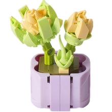 Load image into Gallery viewer, DIY MOC Potted Plants Succulents Cactus Gypsophila Bonsai Tree Gardens Romantic Building Blocks Model Bricks Kids Sets Kits Toys