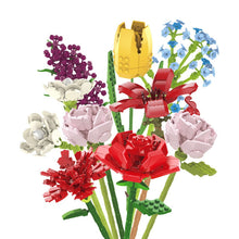 Load image into Gallery viewer, DIY Sunflowers Tulips Roses Jasmines Plants Gypsophila Gardens Romantic Building Blocks Classic Model Bricks Kids Sets Kits Toys