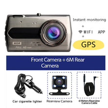 Load image into Gallery viewer, Dash Cam 4.0" Full HD 1080P Car DVR WiFi Rear View Reversing Camera Car Video Recorder Black Box Dashcam Car Cameras GPS Tracker
