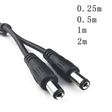 Load image into Gallery viewer, DC Power Plug 5.5 x 2.1mm Male To 5.5 x 2.1mm Male CCTV Adapter Connector Cable Power Extension Cords
